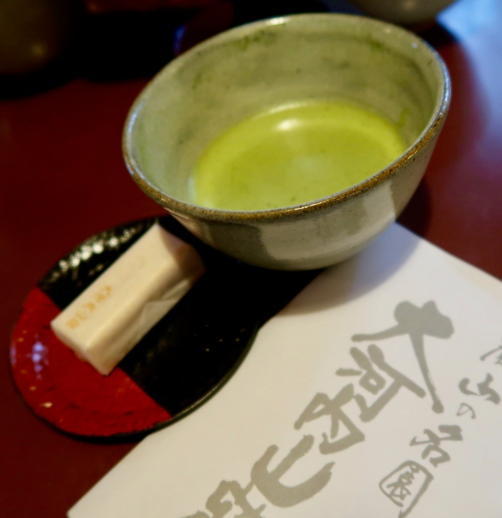 Green tea - as close to a tea ceremony we are going to get