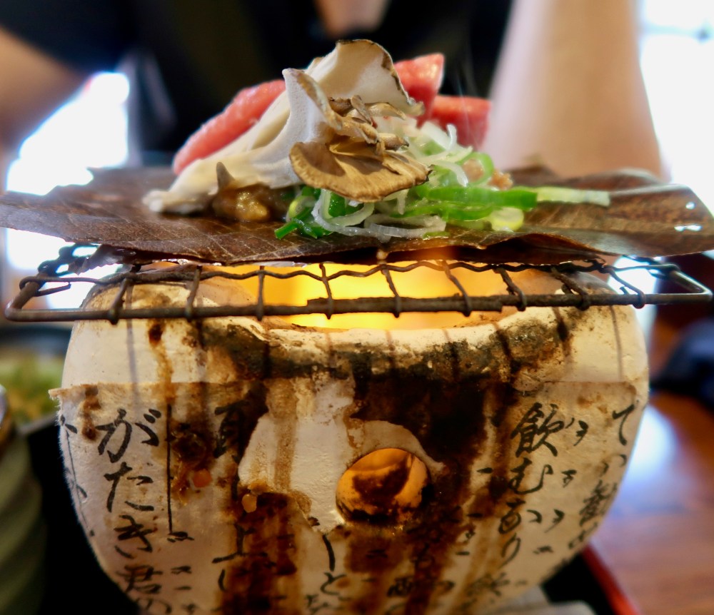 Husband grills his own beef for lunch
