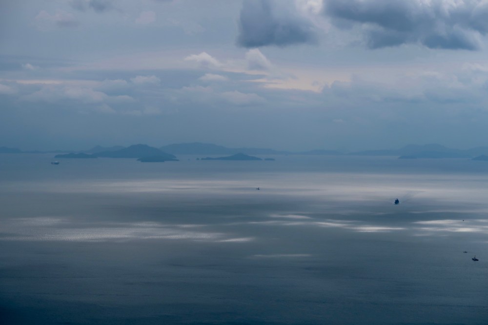 These ships seem to float in the clouds and not on water